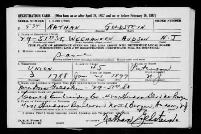 Nathan > Goldstein, Nathan (1897)