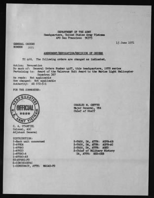 Thumbnail for Marine Light Helicopter Squadron 367, United States Marine Corps > 1971