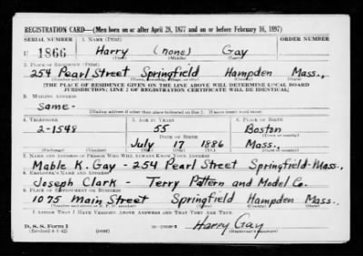 Harry > Gay, Harry (1886)