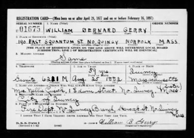 Thumbnail for William Bernard > Gerry, William Bernard (1882)