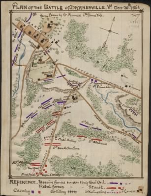 Dranesville, Battle of > Plan of the Battle of Dranesville Va Decr 20th 1861.