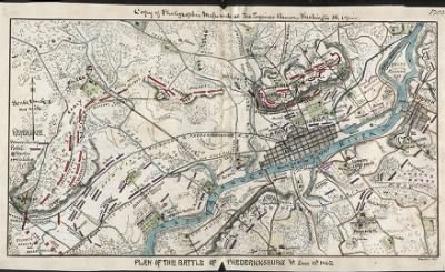 Fredericksburg, Battle of > Plan of the Battle of Fredericksburg, Va., Decr. 13, 1862.