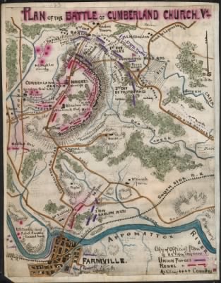 Thumbnail for Appomattox > Plan of the Battle of Cumberland Church, Va.