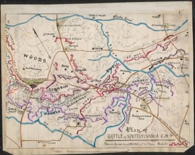 Thumbnail for Spotsylvania Court House, Battle of > Plan of Battle of Spotsylvania Court House, Va.