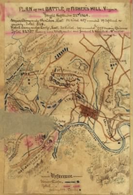 Thumbnail for Fisher's Hill, Battle of > Plan of the battle of Fisher's Hill, Virginia. Fought September 22nd, 1864.