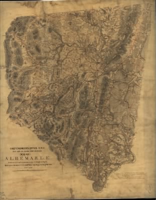 Thumbnail for Albemarle County > Map of Albemarle : Made under the direction of Maj. A.H. Campbell Capt. Engs. in charge of Top. Dept. D.N.V. from surveys and reconnaissances / by C.S. Dwight Lt. Engrs. P.A.