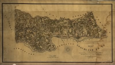 Goochland County > Map of Goochland Co., Va. Surveyed under the direction of A.H. Campbell, Capt. Engr's. P.A.C.S. & Ch'f Topog'l Dept. D.N. Va. by Ch's. E. Cassell, Ass't. En'r. H.M. Graves, Del. June 1863.