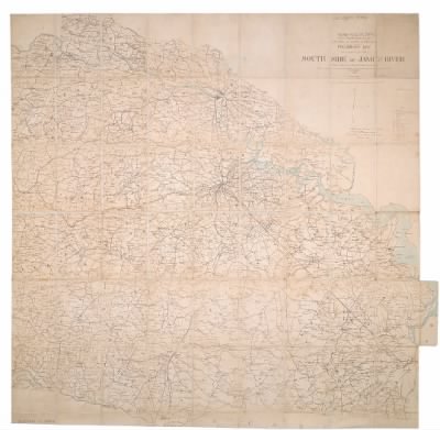 James River > Preliminary map of a part of the south side of James River. From surveys and reconnaissances made under the direction of Maj. A.H. Campbell, P.E., in ch'ge. Top'l. Dept. ; J. H. Patton, Ass't. Engr. December 1864.