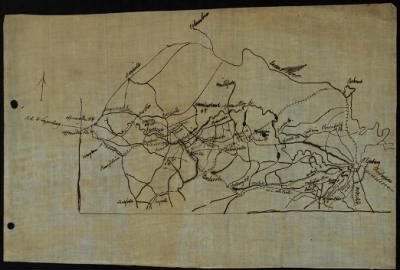 Thumbnail for Appomattox > [Map of Lee's retreat from Petersburg to Appomattox Court House, Va.]