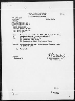 COMTASKFOR 58 > Rep, of AA Act Against Jap Planes on 3/29-30/44 off Palau Islands