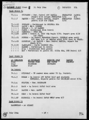 CINCPAC > War Diary, July 1944