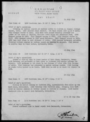 Thumbnail for USS LCI(L) 414 > War Diary, 7/1-31/44