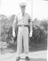 Thumbnail for J A Chowning in MP Uniform