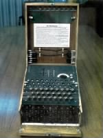 WWII Enigma CRYPTOGRAPH very much like what Bob used to break the code.