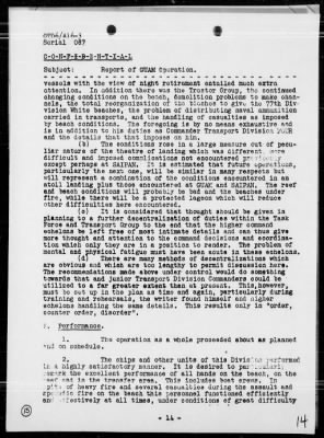 COMTRANSDIV 6 > Rep of Operations, period 7/17-25/44 - Landings on Guam Island, Marianas