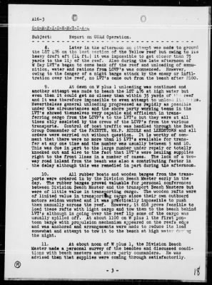 COMTRANSDIV 6 > Rep of Operations, period 7/17-25/44 - Landings on Guam Island, Marianas