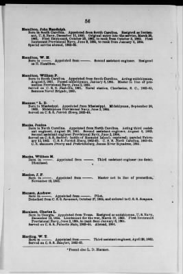 Thumbnail for NA - Complements, rolls, lists of persons serving in or with vessels or stations > Lists and registers