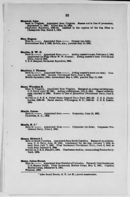 Thumbnail for NA - Complements, rolls, lists of persons serving in or with vessels or stations > Lists and registers