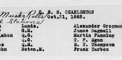 Thumbnail for NA - Complements, rolls, lists of persons serving in or with vessels or stations > C.S.S. Alabama-C.S.S. Neuse