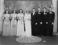 Thumbnail for Jim & Greta's wedding party June 29, 1946