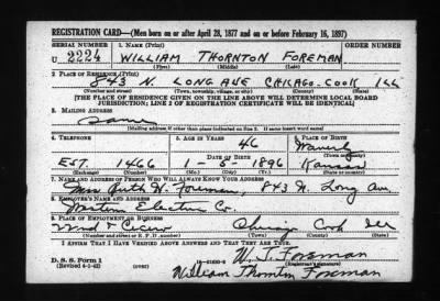 William Thornton > Foreman, William Thornton (1896)