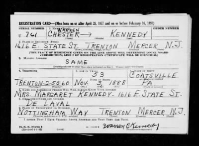 Thumbnail for Chester Warren > Kennedy, Chester Warren (1888)