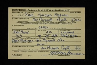 Ralph Clarence > Makinson, Ralph Clarence (1889)