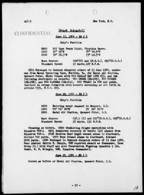 USS TULAGI > War Diary, 6/1/44 to 7/31/44