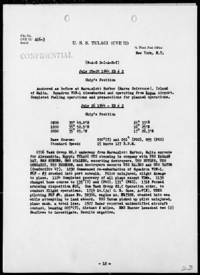 Thumbnail for USS TULAGI > War Diary, 6/1/44 to 7/31/44