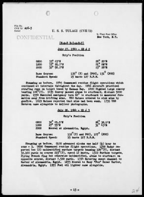 Thumbnail for USS TULAGI > War Diary, 6/1/44 to 7/31/44