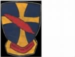 The Original 95th BG Patch, "Red Feather Over Ancient Cross" Emblem