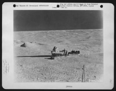 Thumbnail for General > T-15 And Sled At Comanche Bay Weather Station, Greenland.  10 Oct 44.