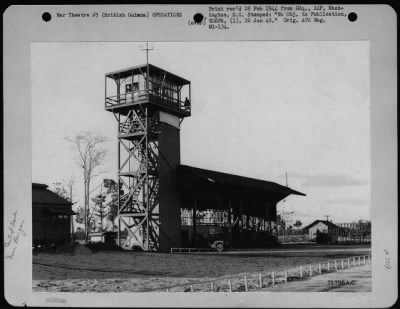 Thumbnail for General > Flight Control Tower And Nose Hangar At Atkinson Field, British Guiana.