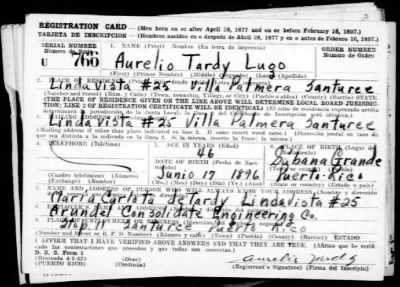 Aurelio > Tardy Lugo, Aurelio (1896)