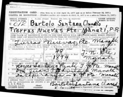 Bartolo > Santana Claudio, Bartolo (1894)