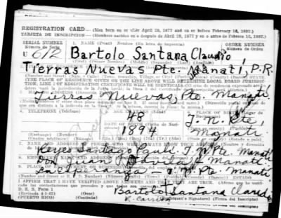 Bartolo > Santana Claudio, Bartolo (1894)