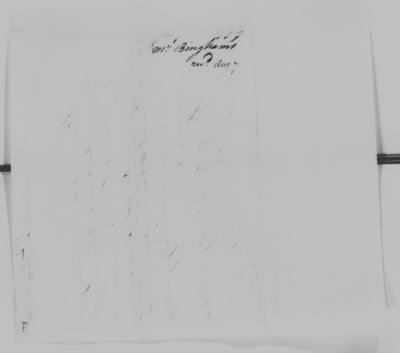 Thumbnail for Ltrs from Wm Lee, Williams > William Bingham, Samuel Parsons (Vol 1)