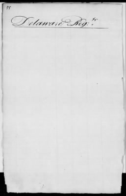 Thumbnail for Officers and Enlisted Men > 2 - List of Delaware Troops. 1776-1783