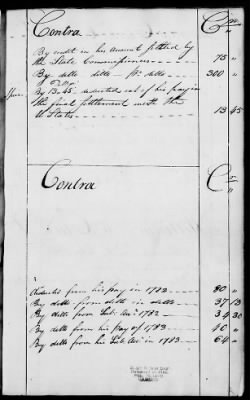 Thumbnail for Miscellaneous Volumes > 136.5 - Ledger of Money Accounts with Officers of the North Carolina Line. 1777-1783