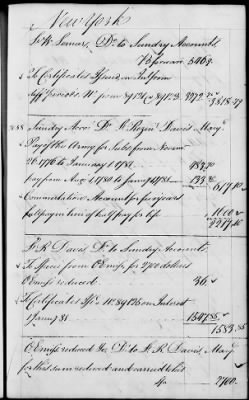 Thumbnail for Miscellaneous Volumes > 142 - Record of Disbursements, Paymaster General's Office, New York. 1788