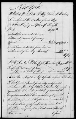 Thumbnail for Miscellaneous Volumes > 142 - Record of Disbursements, Paymaster General's Office, New York. 1788