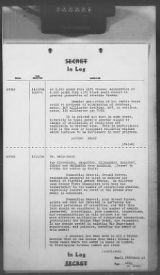 2 - Miscellaneous File > 408 - Cables - In Log, ETOUSA (Gen Lee), Feb 11-20, 1945