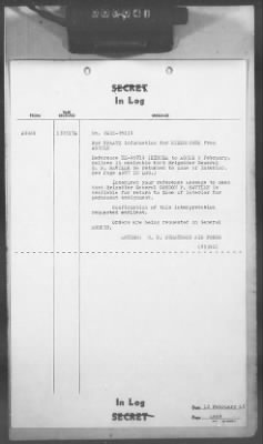 2 - Miscellaneous File > 408 - Cables - In Log, ETOUSA (Gen Lee), Feb 11-20, 1945