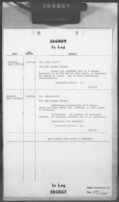 Thumbnail for 2 - Miscellaneous File > 408 - Cables - In Log, ETOUSA (Gen Lee), Feb 11-20, 1945