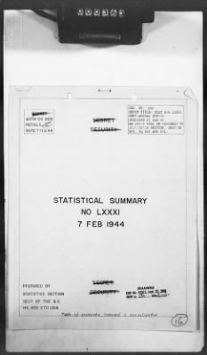 Thumbnail for 2 - Miscellaneous File > 425 - Statistical Summary, SOS, ETO and Progress Report, SGS, ETO, February 1944