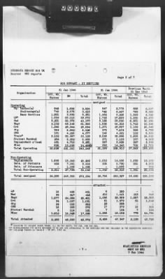 Thumbnail for 2 - Miscellaneous File > 425 - Statistical Summary, SOS, ETO and Progress Report, SGS, ETO, February 1944