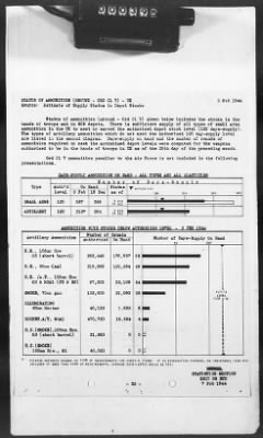 Thumbnail for 2 - Miscellaneous File > 425 - Statistical Summary, SOS, ETO and Progress Report, SGS, ETO, February 1944