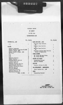 Thumbnail for 2 - Miscellaneous File > 425 - Statistical Summary, SOS, ETO and Progress Report, SGS, ETO, February 1944