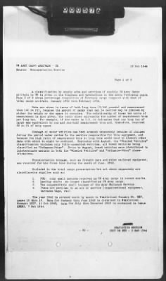 Thumbnail for 2 - Miscellaneous File > 426 - Progress Reports (Statistical), SGS, ETO, March 1944