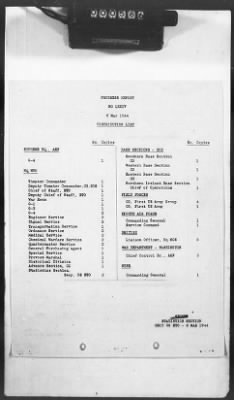 2 - Miscellaneous File > 426 - Progress Reports (Statistical), SGS, ETO, March 1944